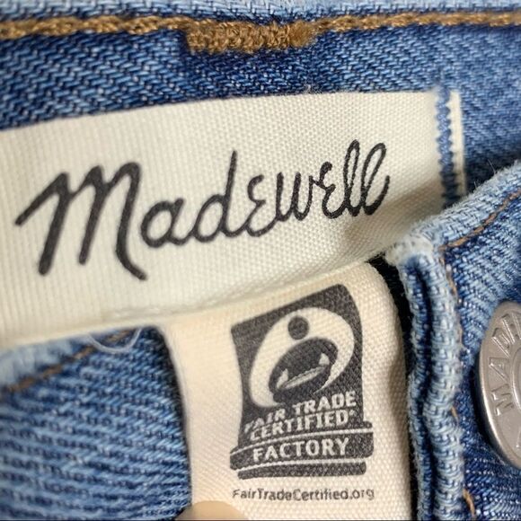 Madewell rigid denim mini skirt a-line - Picture 7 of 9